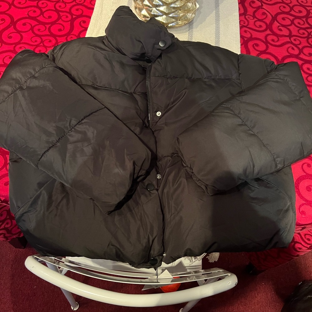 Zara cropped puffer jacket